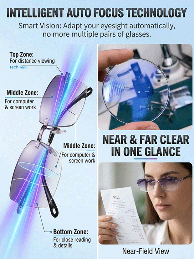 🔥Smart Zoom Diamond-Cut Reading Glasses