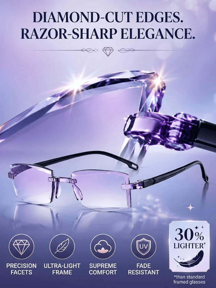 🔥Smart Zoom Diamond-Cut Reading Glasses
